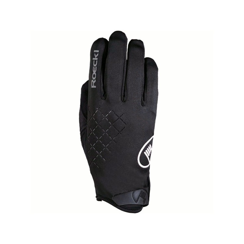 Damen Handschuhe Roeckl Espa schwarz-weiß Damen Handschuhe Roeckl Espa schwarz-weiß